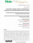 Research paper thumbnail of Conocimientos, actitudes y prácticas socioambientales en estudiantes de la Universidad Autónoma de Guerrero, México