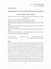 Research paper thumbnail of Implementation Assessment of Electronic Records Management System in Bayelsa State, Nigeria