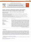 Research paper thumbnail of Volatile compounds of Mandevilla guanabarica (Apocynoideae, Apocynaceae) from three restingas in Rio de Janeiro, Brazil