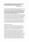 Research paper thumbnail of SISTEMA CONSCIENTE PARA LA TÉCNICA DEL MOVIMIENTO: CON EL ÉNFASIS PUESTO EN LA PALABRA PENSAR