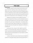 Research paper thumbnail of SHORT STORY: THE VOID