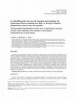 Research paper thumbnail of La identificación del uso de fuentes secundarias de materiales líticos asistida por SIG: el Arroyo Chasicó (Argentina) como caso de estudio