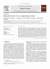 Research paper thumbnail of High-speed tensile tests on a polypropylene material