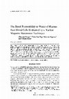 Research paper thumbnail of The basal permeability to water of human red blood cells evaluated by a nuclear magnetic resonance technique