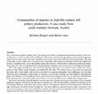 Research paper thumbnail of Communities of practice in 2nd-5th century AD pottery production: A case study from south-western Noricum, Austria