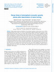 Research paper thumbnail of Decay times of atmospheric acoustic-gravity waves after deactivation of wave forcing