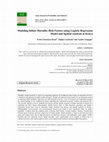 Research paper thumbnail of Modeling Infant Mortality Risk Factors using Logistic Regression Model and Spatial Analysis in Kenya