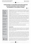 Research paper thumbnail of Implementing an intensified mentorship approach towards accelerated medical laboratory accreditation in 10 counties in Kenya