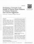 Research paper thumbnail of Developing a University-Level Module on Marine Plastic Pollution in Vietnam: Perspective and Concrete Suggestions” Sustainability & Climate Change 15, No.6 (2022): 389-401. Co-author