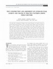 Research paper thumbnail of TEST CONSTRUCTION AND ASSESSMENT OF COVID-LED FEAR, ANXIETY AND CHANGE IN PRACTICE PATTERNS AMONG INDIAN DOCTORS