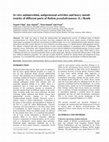 Research paper thumbnail of In vitro antimicrobial, antiprotozoal activities and heavy metals toxicity of different parts of Ballota pseudodictamnus (L.) Benth