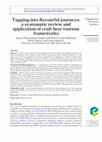 Research paper thumbnail of Tapping into flavourful journeys: a systematic review and application of craft beer tourism frameworks