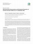 Research paper thumbnail of Microstructural Characteristics and Mechanical Properties of Friction Stir Spot Welded 2A12-T4 Aluminum Alloy