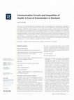 Research paper thumbnail of Communication Circuits and Inequalities of Health: A Case of Greenlanders in Denmark