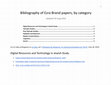 Research paper thumbnail of Bibliography of Ezra Brand papers, by category