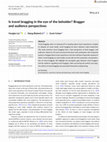 Research paper thumbnail of Is travel bragging in the eye of the beholder? Bragger and audience perspectives