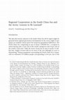 Research paper thumbnail of Regional Cooperation in the South China Sea and the Arctic: Lessons to Be Learned?