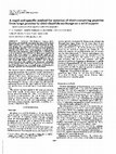 Research paper thumbnail of A rapid and specific method for isolation of thiol-containing peptides from large proteins by thiol-disulfide exchange on a solid support