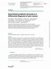 Research paper thumbnail of Generalized Lymphatic Anomaly as a Differential Diagnosis of Lytic Lesions