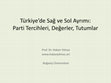 Research paper thumbnail of Türkiye'de Sağ ve Sol Değerler, Tutumlar, Tercihler: Kamuoyundaki Eğilimler