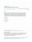 Research paper thumbnail of Effect of correlated lateral geniculate nucleus firing rates on predictions for monocular eye closure versus monocular retinal inactivation