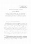 Research paper thumbnail of Wiesław Mossakowski – prawo rzymskie – Mikołaj Kopernik. O intuicji badawczej i podejmowaniu tylko ważnych tematów