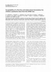 Research paper thumbnail of Acceptability of a first-line anti-tuberculosis formulation for children: qualitative data from the SHINE trial