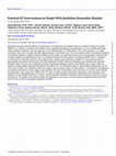 Research paper thumbnail of Potential OT Interventions for People With Borderline Personality Disorder: A Scoping Review