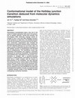 Research paper thumbnail of Conformational model of the Holliday junction transition deduced from molecular dynamics simulations