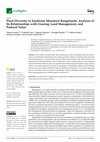 Research paper thumbnail of Plant Diversity in Sardinian Mountain Rangelands: Analysis of Its Relationships with Grazing, Land Management, and Pastoral Value