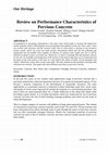 Research paper thumbnail of Review on Performance Characteristics of Pervious Concrete