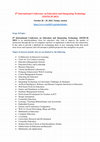 Research paper thumbnail of Call For Papers - 4 th International Conference on Education and Integrating Technology (EDTECH 2023)