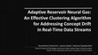 Research paper thumbnail of Adaptive Reservoir Neural Gas: An Effective Clustering Algorithm for Addressing Concept Drift in Real-Time Data Streams