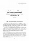 Research paper thumbnail of « La chapelle Sainte-Anne de La Brigue et son armature : dendrochronologie et datation radiocarbone du bois d’œuvre (Alpes-Maritimes, 06) », Institut de Préhistoire et d’Archéologie Alpes Méditerranée Mémoires de l’IPAAM, Tome 64, 2021, p. 207-218