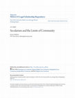 Research paper thumbnail of Secularism and the Limits of Community