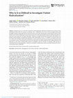 Research paper thumbnail of Why Is It so Difficult to Investigate Violent Radicalization?