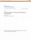 Research paper thumbnail of Defining a Medium: The Educational Aspirations for Early Radio