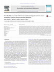 Research paper thumbnail of How BIS/BAS and psycho-behavioral variables distinguish between social withdrawal subtypes during emerging adulthood