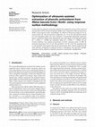 Research paper thumbnail of Optimization of ultrasonic-assisted extraction of eugenol-rich fraction from basil leaves: Characterization of extract for phenols, flavonoids and antioxidant activity