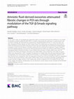 Research paper thumbnail of Amniotic fluid-derived exosomes attenuated fibrotic changes in POI rats through modulation of the TGF-β/Smads signaling pathway