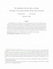 Research paper thumbnail of The Aﬀordable Care Act After a Decade: Its Impact on the Labor Market and the Macro Economy