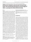 Research paper thumbnail of Differences between external and internal fetal heart rate monitoring during the second stage of labor: a prospective observational study