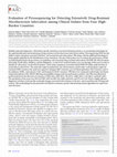 Research paper thumbnail of Evaluation of Pyrosequencing for Detecting Extensively Drug-Resistant Mycobacterium tuberculosis among Clinical Isolates from Four High-Burden Countries