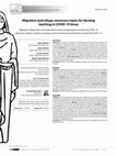 Research paper thumbnail of Migration and refuge: necessary topics for Nursing teaching in COVID-19 times