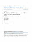 Research paper thumbnail of The effects of estradiol-17β on the sex reversal, survival, and growth of green sunfish Lepomis cyanellus