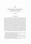 Research paper thumbnail of On the Irrelevance of Citizenship in the House of Labour