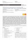 Research paper thumbnail of Performance assessment of mechanically stabilised earth walls with sustainable backfills