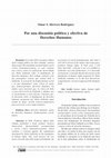 Research paper thumbnail of Por una discusión política y efectiva de DDHH