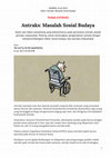 Research paper thumbnail of Antraks: Masalah Sosial Budaya