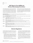 Research paper thumbnail of 2007 Reports From AERA and Division Nominating Committees